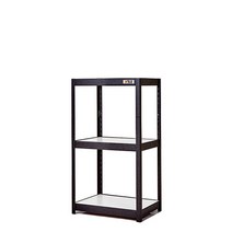 몬스터랙 플러스 600x400x1200 3단 선반 철제선반 조립식앵글 베란다선반 조립식선반 앵글선반 랙, 블랙(FD)