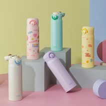일본 써모스 마이디자인 원터치 500ml 써모스보온병 텀블러 보냉병 보온물통, 파스텔퍼플(PL)