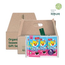 자연나라 오가닉 핑크퐁 어린이 김 선물세트, 4g 18봉