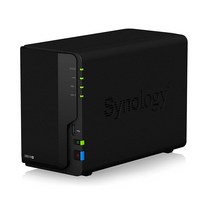 개인서버 헤놀로지 가정용 nas 나스 오리지널 Synology DS218 2 베이 NAS 디스크 스테이션 듀얼 코어 2.0GHz 인클로저 디스크리스 블랙
