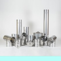 200mm 스텐연통 화목난로연통 펠렛난로 보일러 굴뚝, 30cm직관