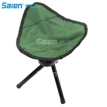 캠핑의자 강아지캠핑의자 야외 삼각대 하이킹 낚시 피크닉 비치 바베큐 여행을위한 휴대용 접이식 작은 3 다리 캔버스, 초록