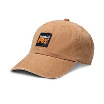 Timberland 팀버랜드 베이직 우븐 로고 로우 프로파일 캡 다크 밀 OS, One Size, Dark Wheat