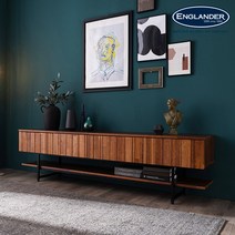 잉글랜더 니케 멀바우 원목 높은 거실장 2000, 멀바우브라운