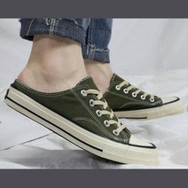 빈티지 캔버스 뮬스니커즈 블로퍼 여성단화 소개팅룩 높은만족도 주목받기
