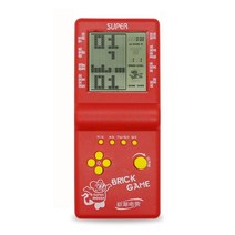 4.1인치 테트리스 게임기 레트로 추억의 오락실 소형 미니 휴대용 게임기, 중국 (본토, 대화면 레드 라벨