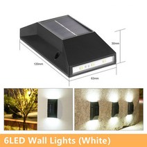 야외울타리 마당 화단 정원 가림막 울타리펜스LED 야외 방수 태양광 벽부등 울타리 데크 정원 파티오 통, 06 E_02 White