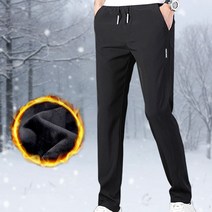 남성 기모 트레이닝 방한 팬츠 등산 겨울 바지 슬림핏 남자 복 골프 슬랙스 츄리닝 바지 스웻팬츠