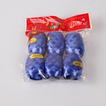 테이프볼 테이프공 타로카드 보드게임 만들기 골드 레이저 리본 테이프 라텍스 풍선 생일 파티 웨딩 홈 장, 09 6pc blue