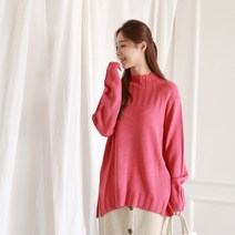 탱크걸 루즈핏 옆트임 니트폴라 (C 29106)