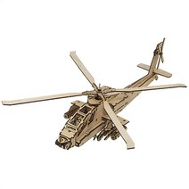 [wowchoice] 어린이 목재 입체퍼즐 - 영공방 AH-64 아파치 헬기 sym*, 쿠팡 본상품선택, 쿠팡 1