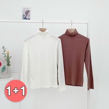 샵159 제니 쫀쫀 잔골지 슬림 폴라 티셔츠 2개