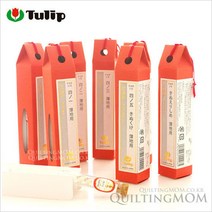 퀼팅맘 튤립 고급연마 명주바늘 실크바늘 (얇은 원단용 7종) 일반손바늘, 1개