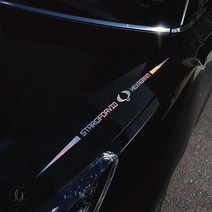 가오 쌍용 라인 로고 티볼리 렉스턴 코란도 엠블럼 튜닝 실외 데칼 스티커, 레드