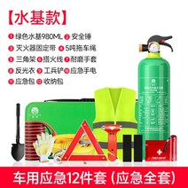 구급차 소화기 자가용 점검 안전 용구 3점 세트 자동차 구급 안전 키트 화재 구난, 수성모델긴급차량12종세트(비상풀세트)
