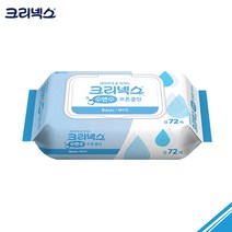 크리넥스 수앤수 코튼클린 물티슈 베이직 캡형, 72매, 5팩