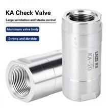 정유량밸브 유량 교환기 유공관 공압 요소 편도 밸브 공기 펌프 가스 역류 체크 밸브 2 점/3 점/4 점 내부 나사 알루미늄 합금, KA-25 1 inch thread