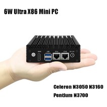 산업용 컴퓨터 PC 6w 울트라 x86 팬리스 미니 펜티엄 n3700 셀러론 n3160 n3050 쿼드 코어 포켓 gpio 듀얼 lan 2xusb3.0, 셀러론 n3050, 우리를, 8g 램 512g SSD