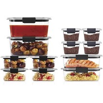 러버메이드 반찬통 밀폐용기 락앤락 BPA 프리 24피스 세트, Plastic Lids, 24-Piece Set
