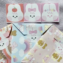 슈퍼울트라토끼 토끼얼굴 도무송스티커 3종 20장씩, 단품