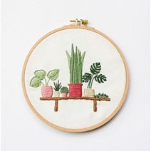 101도 프랑스자수 DIY 패키지세트 초보자용 묶음, HS29(자수틀15cm)