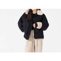 숏패딩 여성 퍼카라 패딩 연말 모임 송년회 룩 겨울 여행 해돋이 복장 여자 오버핏 루즈핏 블랙 점퍼 옷