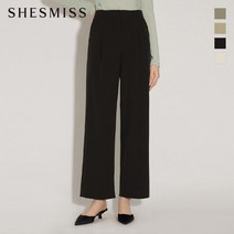 쉬즈미스 핀턱 와이드 롱 슬랙스_SWWSLM12060