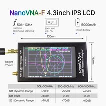 10khz-1.5Ghz NanoVNA V3.1 VNA HF 벡터 네트워크 안테나 분석기 4.3 인치 IPS LCD 금속 케이스 스타일러, 한개옵션0
