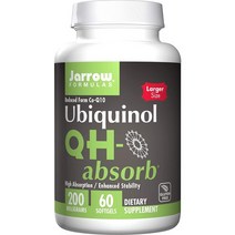 Jarrow Formulas 유비퀴놀 QH-흡수 200mg 60 소프트젤, 60개입, 1개