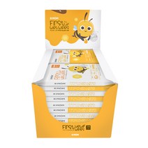 휴대용 10매 꿀벌 행복물티슈 20팩 (RRP)