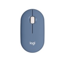 로지텍 M350 페블 무소음 무선 블루투스 마우스, 블루베리