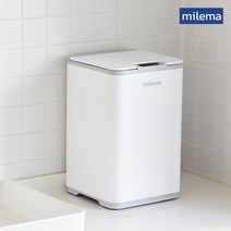 [밀레마] 밀레마 스마트 센서 휴지통 화이트 10L 기저귀휴지통 인테리어 집들이선물 기저귀휴지통, 밀레마 휴지통 비닐 리필 150매