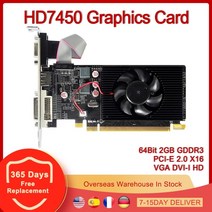 hd7450 그래픽 카드 64bit 2gb gddr3 pci-e 2.0 x16 hd vga dvi-i video card for amd radeon hd 7450 2g 64 bit