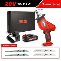 스틸엔진톱 wosai 20v 무선 왕복 톱 조절 속도 전기 톱 saber saw Portable for wood 금속 절단 전기 톱 엔진톱 21, 협력사, 20V WS-M3-A1, 유럽 ​​연합