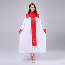 성가대복 성가대가운 찬양 현대 의류 크리스찬 교회 합창단 성자 의상 여성 성직자 가운 시 클래스 서비스 수녀 노래 AliExpress, design 5+XXL