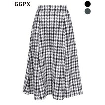 GGPX A라인 트위드 플레어 스커트 GOBSK006F