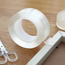 초강력 타이탄 겔 양면테이프 실리콘 투명 붙여보게 벽에 붙이는 자국안남는테이프, 1mm, 3CM X 1M