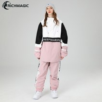 RichMagic 2023 루즈핏 힙합핏 보드복 세트 스노보드 방풍 방수 스키복 세트