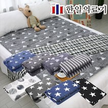 무배 한일의료기 침대 전기장판 전자파없는 빨아쓰는 전기매트 EMF전기요, 1.EMF면혼방전기요 마운틴블루(소)