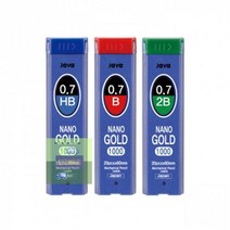 0.7mm_샤프심_1세트)_골드_(12개_1000_나노 E271, 2B