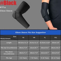 스포츠용품 액세서리 패딩 팔꿈치 농구 슈터 슬리브 충돌 방지 어린이용 청소년 배구 축구 야구 사이클, 03 Elbowpad-Black-1Pcs_03 YL