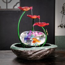 엔틱 가정용 실내 분수대 인공폭포 가습기 빈티지소품, AI