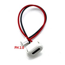 알루미늄 프로파일 2 핀 USBC 유형 방수 USB 커넥터 직접 압축 여성 기본 소켓 충전 인터페이스 용접 와이어, 03 JQ-118J