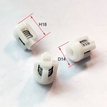 O-링고무키트체크 밸브 수리 키트 축 일반 펌프 인터 파워 고압 세척기 워터 9.5 12 MM 3 개, 11 D14 H18 white