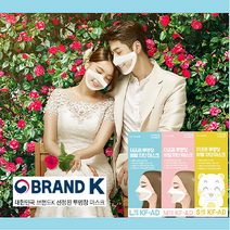 식약처허가 더조은 투명창 비말 차단 투명 마스크 (KF-AD) 대형 중형 소형 1매입, 20개