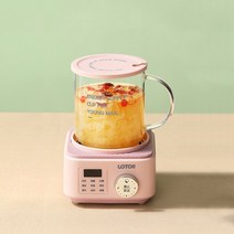 약탕기 가정용 업소용 한약 도자기 중탕기 대용량 홍삼 달임기 전기 탕약기 스마트 건강 전기 주전자 500ml, 02 pink_01 EU
