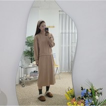 (55-77) 루루 맨투맨 플리츠 원피스