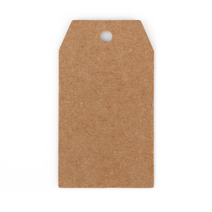 종이 크라프트 택 100장 무지 흰색 텍 행택 프라이스택 선물 포장 Kraft Tag, 4각 4x8cm