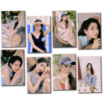 아이유포카 포토카드 고화질 코팅 아이유 고퀄리티 포스트카드 고급 굿즈 여자아이돌 프리미엄, IU-HB33, 5인치 사진 8장