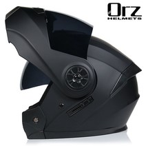 바이크헬멧 시스템헬멧Casco capacetes 더블 듀얼 렌즈 헬멧 오토바이 풀 페이스 내리막 레이싱 모터사이클, [01] S, 17 17
